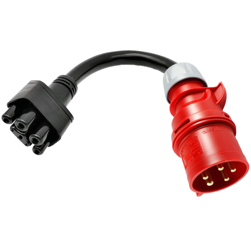 Industrieadapter 16A für Tesla UMC Gen. 2 - CEE16 - 400V - rot