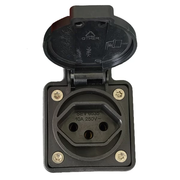 Adapter Typ 2 auf Schweizer Haushaltstecker (T13) – Bild 3